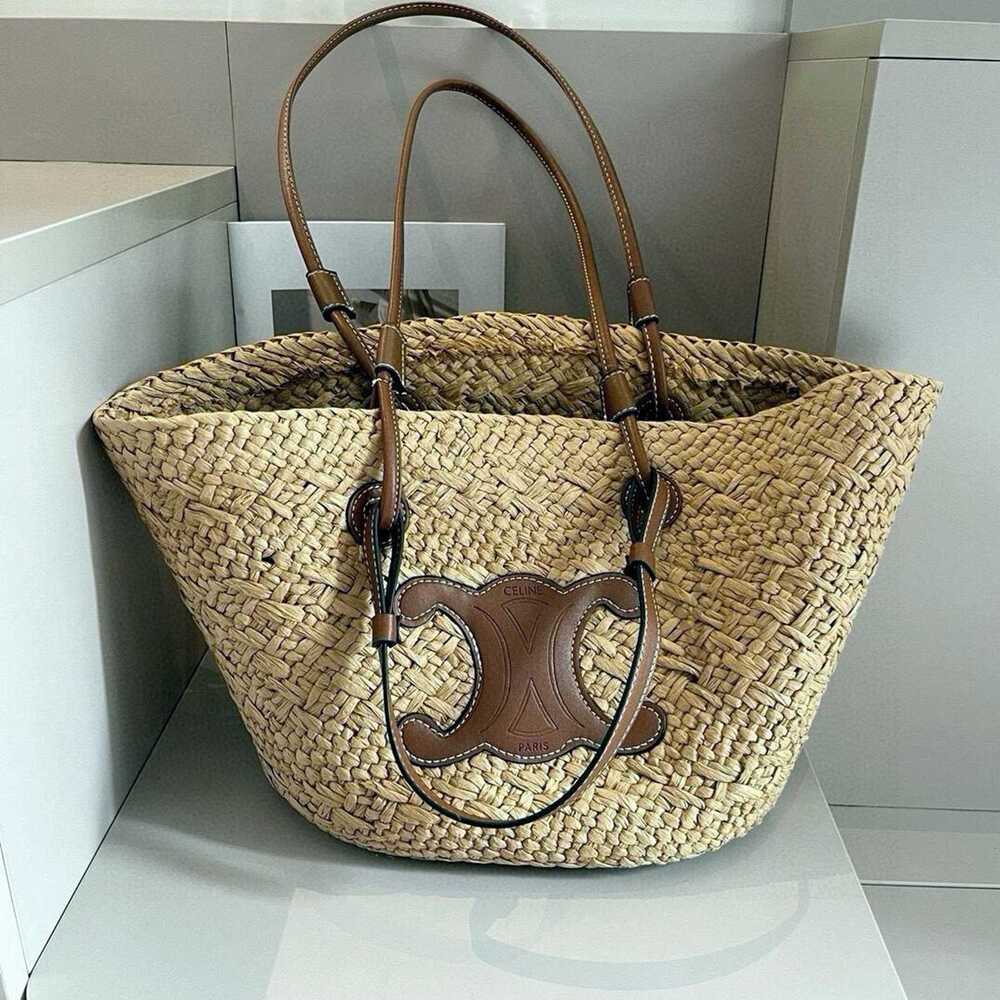 Celine straw bag Raffia hand-woven bag - Picture 3 of 6